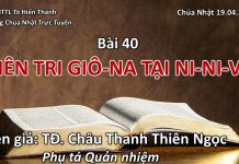 TCN online Bài 40 – TIÊN TRI GIÔ-NA TẠI NI-NI-VE