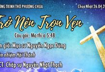 Chúa Nhật 26-04-2020