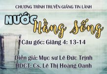 Truyền Giảng Thứ Bảy 01-08-2020