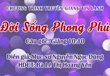 Truyền Giảng Thứ Bảy 18-07-2020