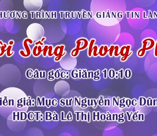 Truyền Giảng Thứ Bảy 18-07-2020