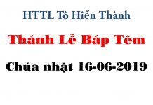 Thánh Lễ Báp Têm 16-06-2019