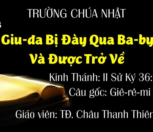 Trường Chúa Nhật 09-08-2020