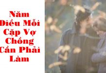 Năm Điều Mỗi Cặp Vợ Chồng Cần Phải Làm