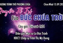 Chúa Nhật 13-09-2020