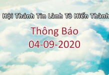 Thông Báo 04-09-2020
