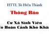Thông Báo Về Cư Xá Cho Sinh Viên Có Hoàn Cảnh Khó Khăn