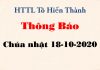 Thông Báo 18-10-2020