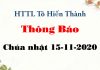 Thông Báo 15-11-2020