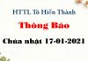 Thông Báo 17-01-2021