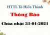 Thông Báo 31-01-2021