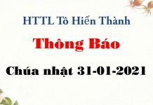 Thông Báo 31-01-2021