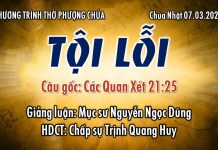 Chúa nhật 07-03-2021