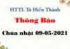 Thông Báo 09-05-2021