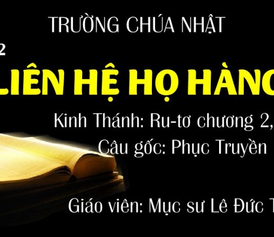 Trường Chúa Nhật 20-06-2021