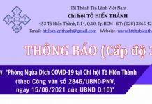 Thông Báo Phòng Ngừa Dịch Covid-19 (cấp độ 3C)