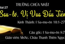 Trường Chúa Nhật 25-07-2021