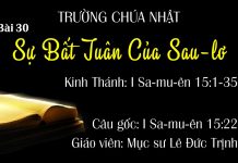 Trường Chúa Nhật 15-08-2021