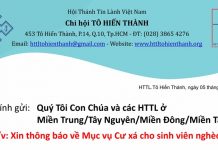 Thông Báo Về Cư Xá Sinh Viên