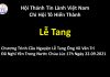 Chương Trình Cầu Nguyện – Lễ Tang ông Võ Văn Trí