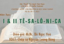 Cầu Nguyện & Học Kinh Thánh – Thứ Ba 09-11-2021