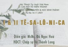 Cầu Nguyện & Học Kinh Thánh – Thứ Ba 16-11-2021