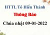 Thông Báo Chúa nhật 09-01-2022