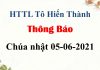Thông Báo Chúa nhật 05-06-2022