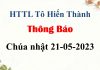 Thông Báo Chúa nhật 21-05-2023