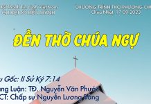 Chúa nhật 17-09-2023
