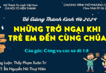 Chúa nhật 09-06-2024 – Bế Giảng Thánh Kinh Hè