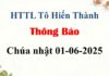 Thông Báo Chúa nhật 01-06-2025