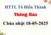 Thông Báo Chúa nhật 18-05-2025