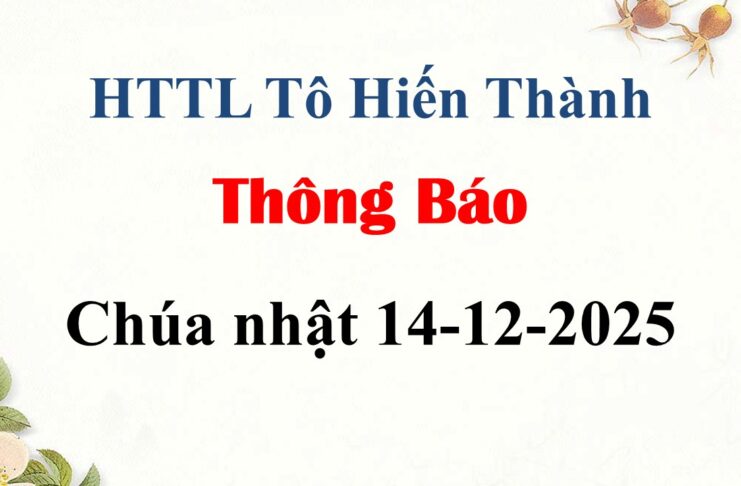 Thông Báo Chúa nhật 14-12-2025