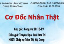 Chúa Nhật 11-01-2026