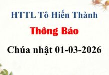 Thông Báo Chúa Nhật 01-03-2026