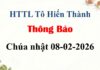 Thông Báo Chúa Nhật 08-02-2026