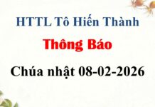 Thông Báo Chúa Nhật 08-02-2026