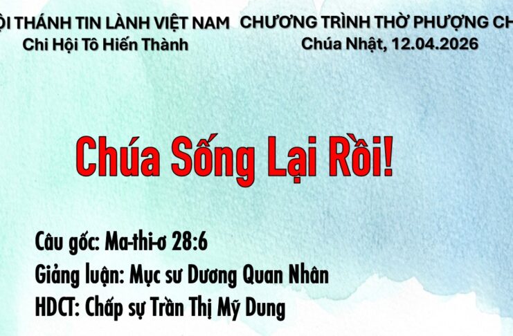 Chúa Nhật 12-04-2026