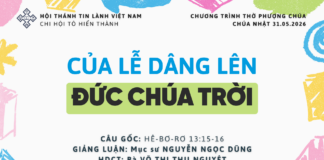 Chúa Nhật 31-05-2026