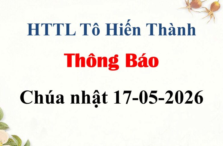 Thông Báo Chúa Nhật 17-05-2026