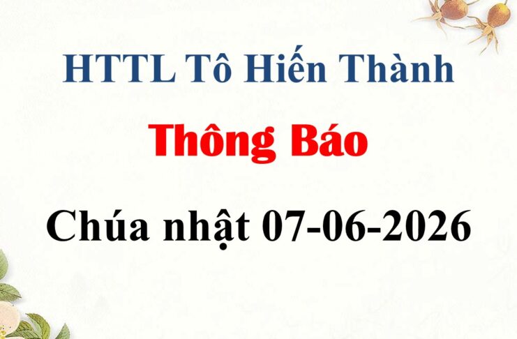 Thông Báo Chúa Nhật 07-06-2026