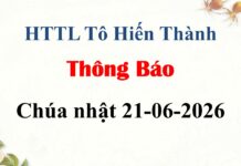 Thông Báo Chúa Nhật 21-06-2026