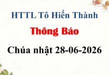 Thông Báo Chúa Nhật 28-06-2026
