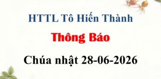 Thông Báo Chúa Nhật 28-06-2026