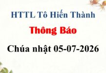 Thông Báo Chúa Nhật 05-07-2026