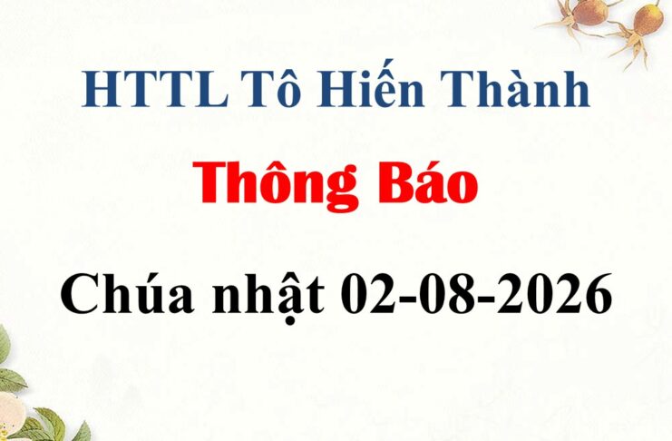 Thông Báo Chúa Nhật 02-08-2026