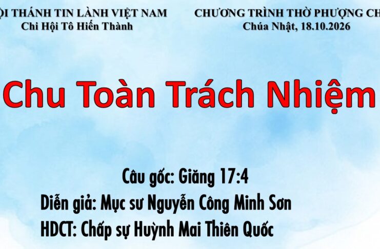 Chúa Nhật 18-10-2026